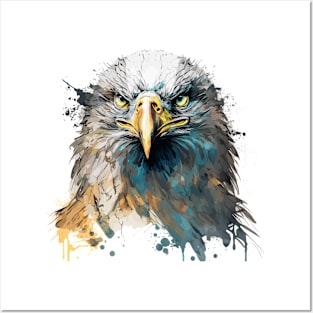 Eagle Portrait Animal Painting Wildlife Outdoors Adventure Posters and Art